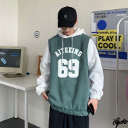 [Mã MASK2630K giảm 15% tối đa 30K đơn từ 99K] Áo hoodie dài tay form rộng dáng unisex Hàn Quốc in hình 69 - City Cycle